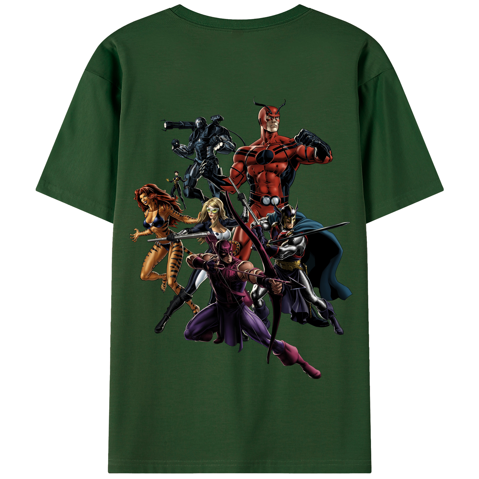 （画像用） アベンジャーズ The Avengers 綿100％半袖Tシャツ（背面プリント）